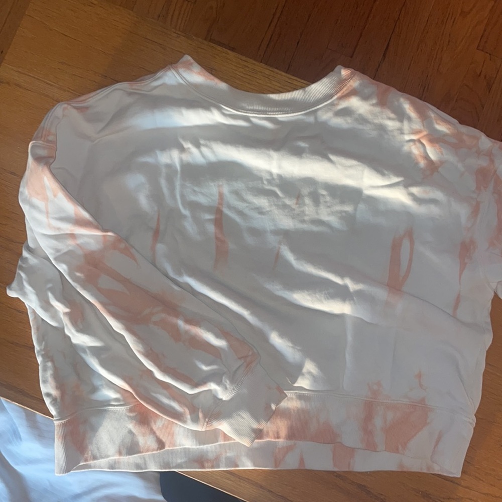 All Saints Orange and White Tie Dye Sweater size Medium M